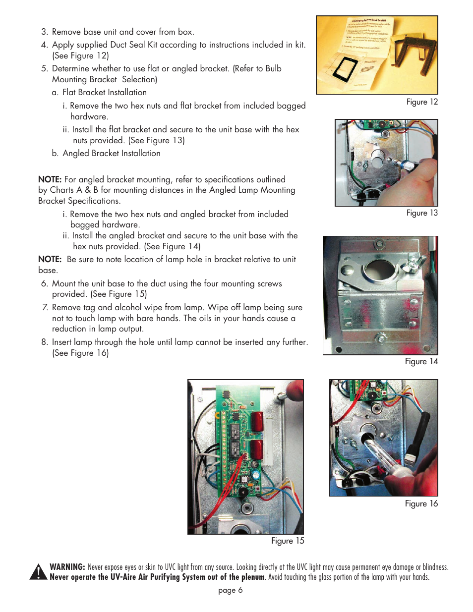Field Controls UV-18HPC User Manual | Page 6 / 12