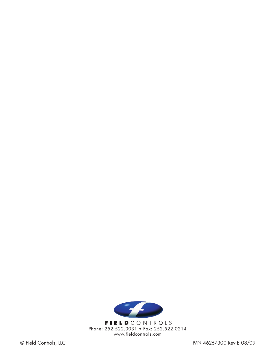 Field Controls Eliminator EL-1R User Manual | Page 12 / 12