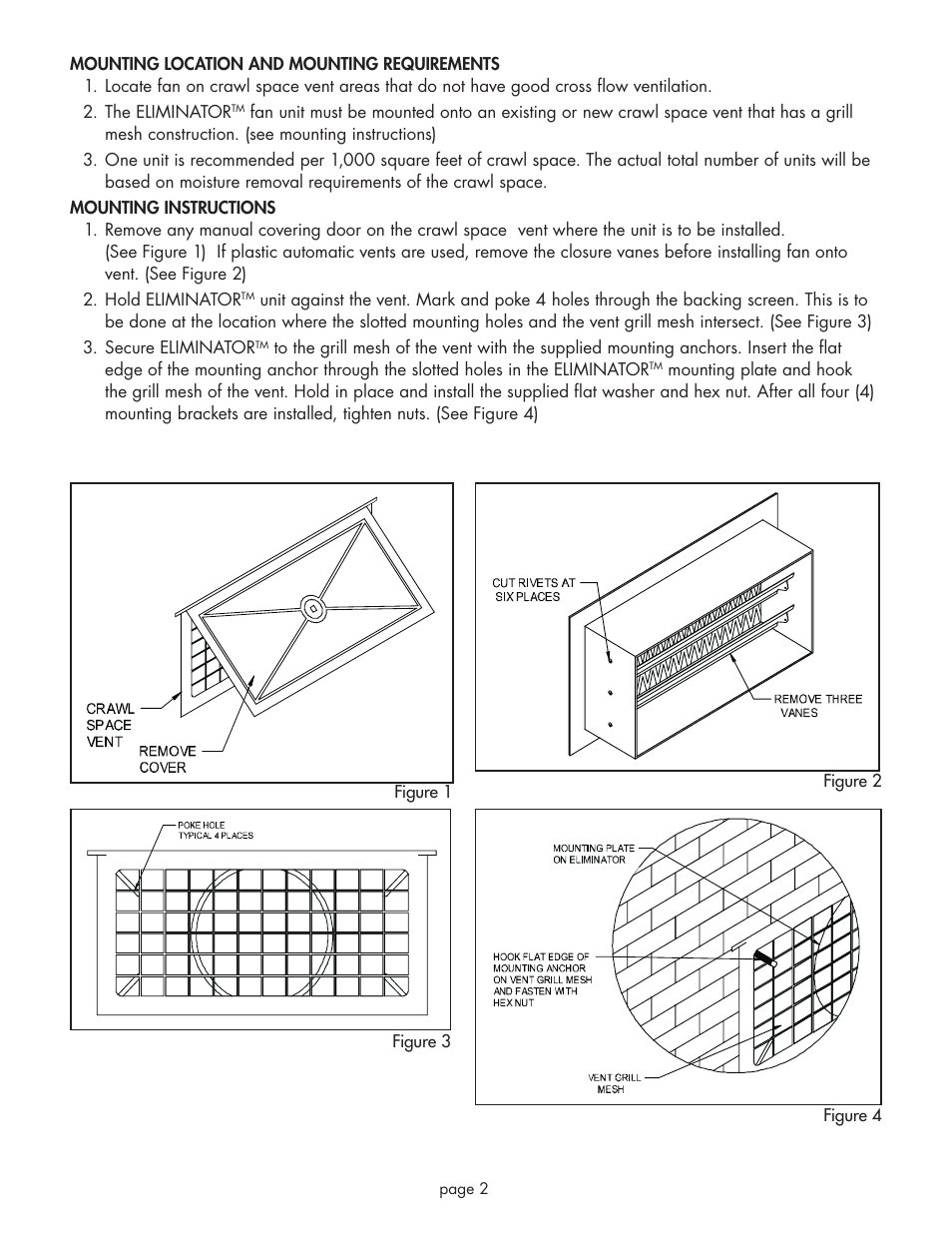 Field Controls Eliminator EL-1R User Manual | Page 2 / 12