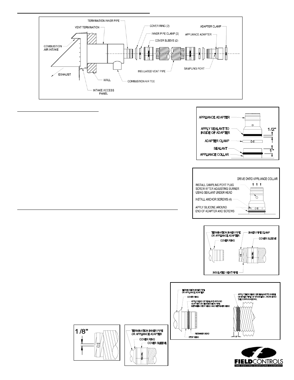 Field Controls FIELD DIRECT VENT SYSTEM FDVS User Manual | Page 4 / 4