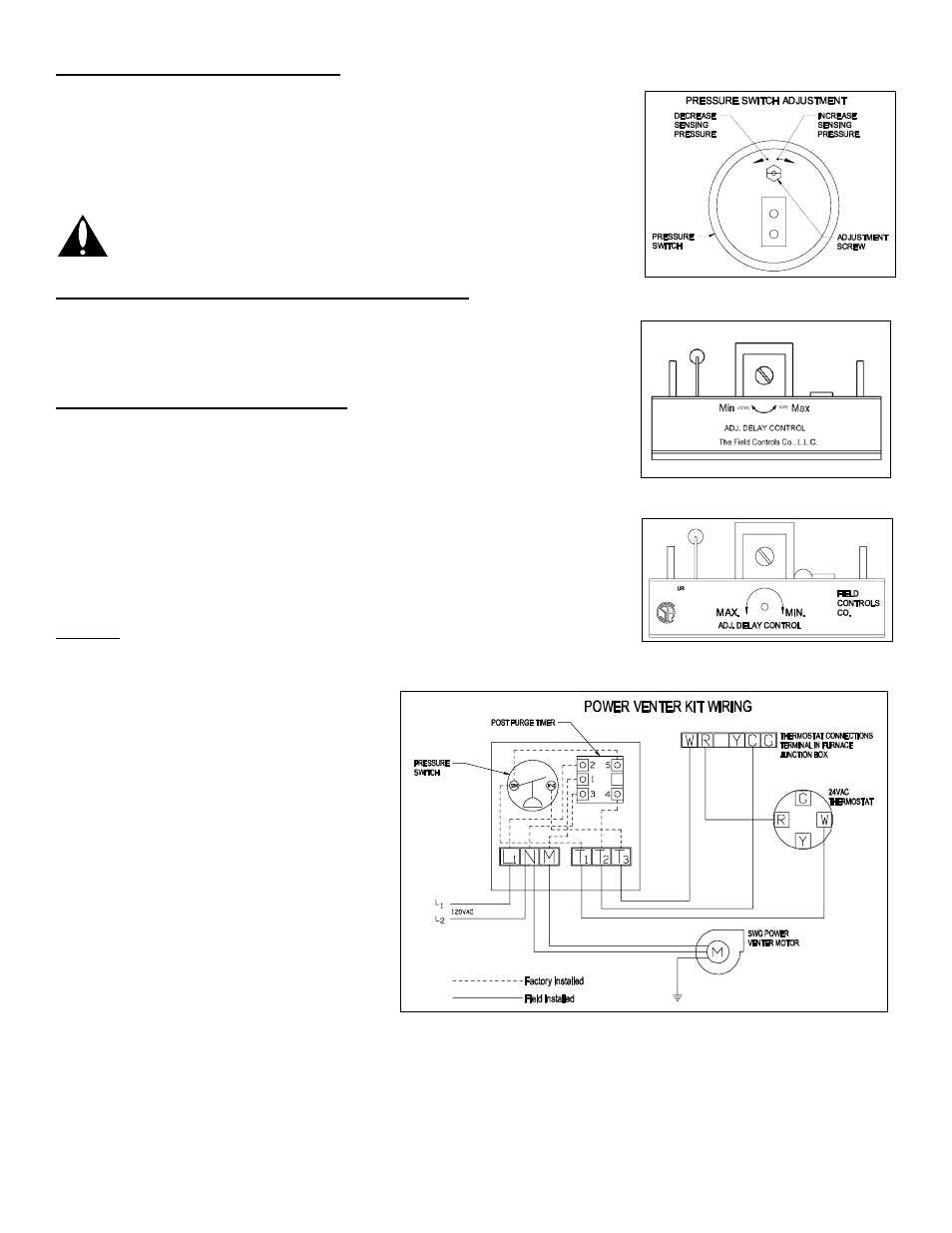 Field Controls 24 Vac System Control Kit CK-43 User Manual | Page 5 / 8