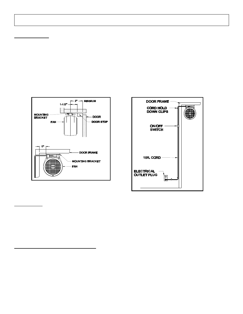 Installation instructions | Field Controls RF-1 User Manual | Page 2 / 8