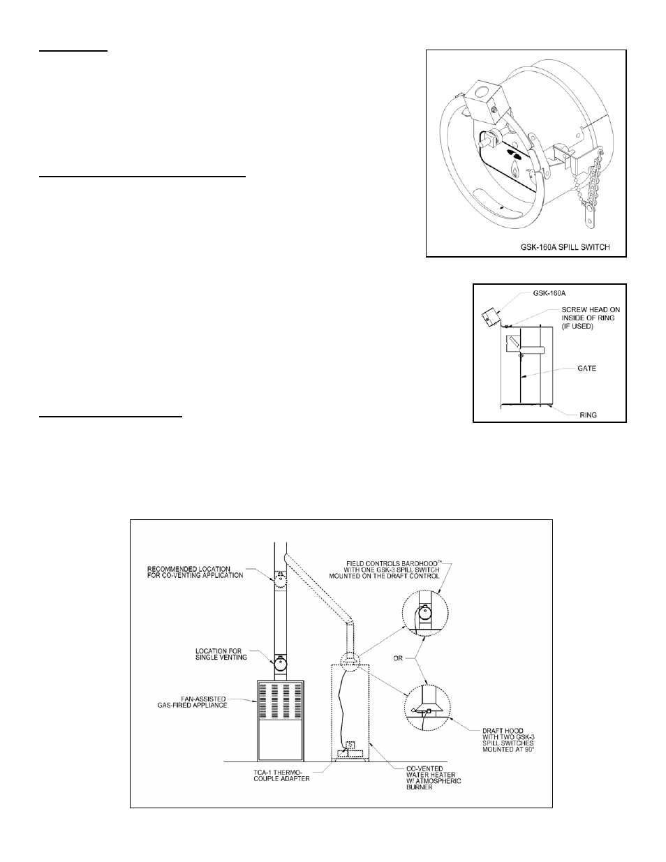 Figure 3, Figure 1 figure 2 | Field Controls Gas Spillage Sensing Kit GSK-160A User Manual | Page 2 / 4