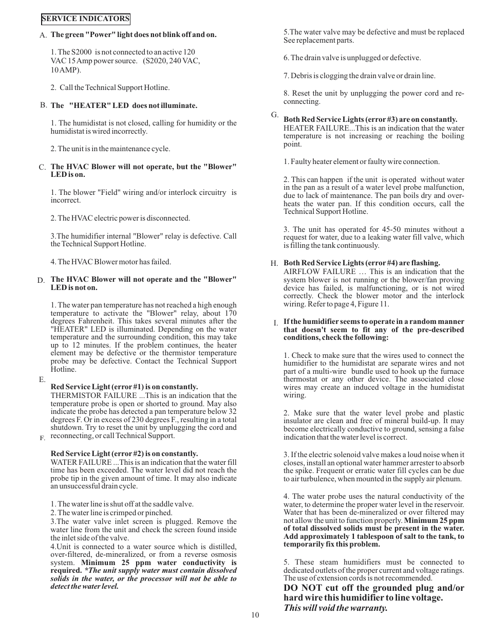 Field Controls Electronic Steam Unit - Power S2000 User Manual | Page 10 / 16