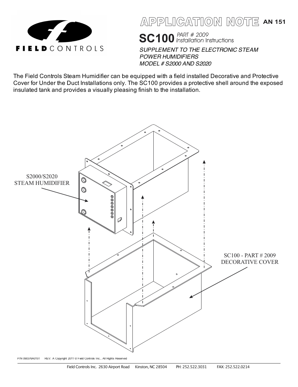 Sc100 | Field Controls Electronic Steam Unit - Power S2000 User Manual | Page 15 / 16