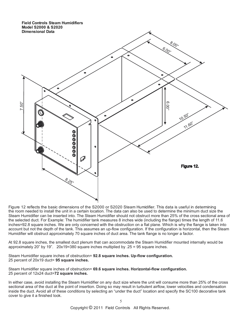 Field Controls Electronic Steam Unit - Power S2000 User Manual | Page 5 / 16