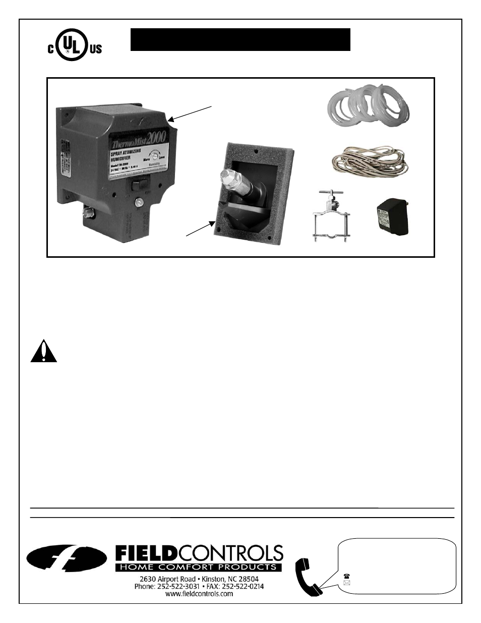 Field Controls TM-2000 User Manual | 20 pages