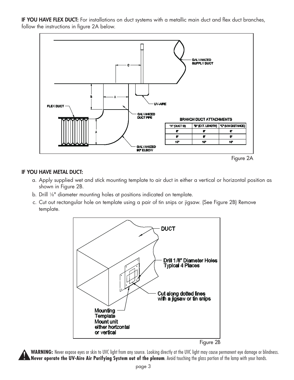 Field Controls UV-12 User Manual | Page 3 / 8