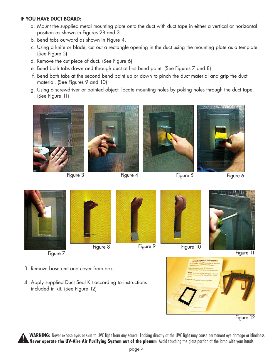 Field Controls UV-12 User Manual | Page 4 / 8