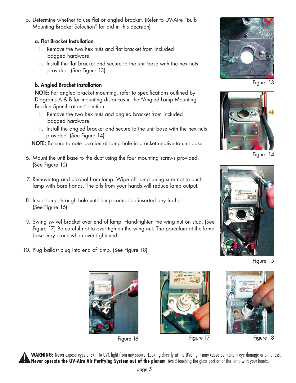 Field Controls UV-12 User Manual | Page 5 / 8