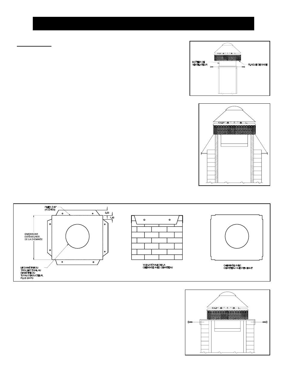 Inducteur de tirage de tete de cheminee | Field Controls TYPE "C" User Manual | Page 4 / 8
