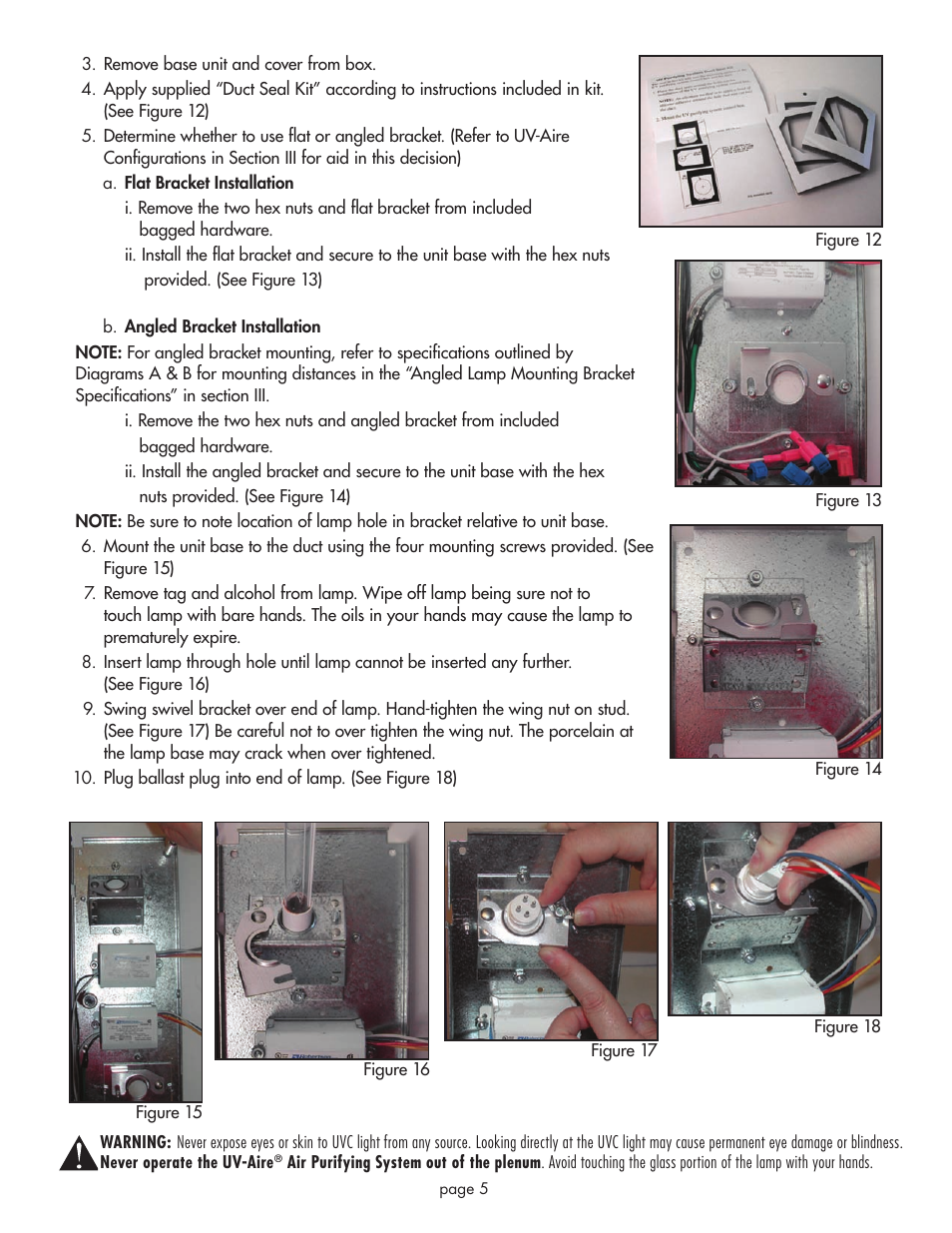 Field Controls UV-18X User Manual | Page 5 / 8