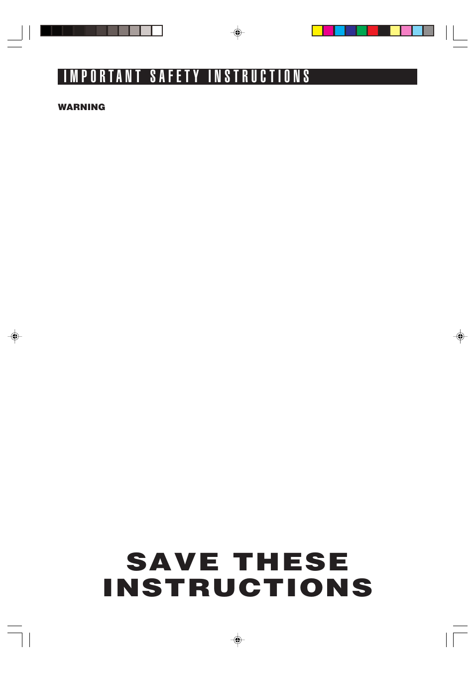 Save these instructions | Food Quality Sensor R-320H User Manual | Page 4 / 24