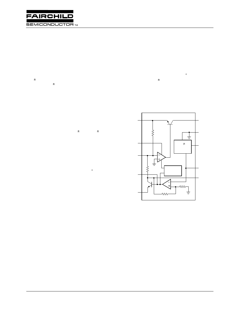 Fairchild DUAL TRACKING VOLTAGE REGULATORS RC4194 User Manual | 15 pages