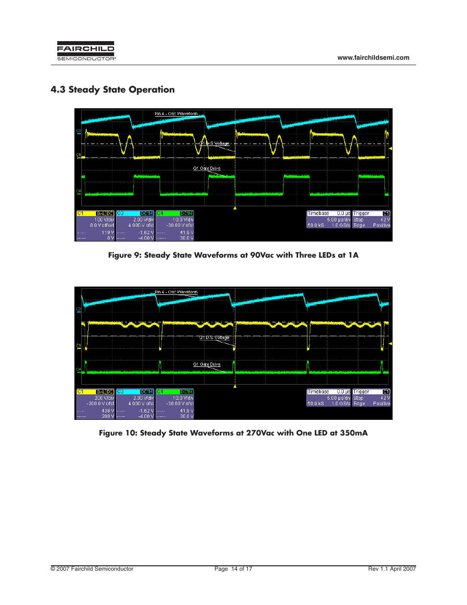 3 steady state operation | Fairchild FEB157-001 User Manual | Page 14 / 17