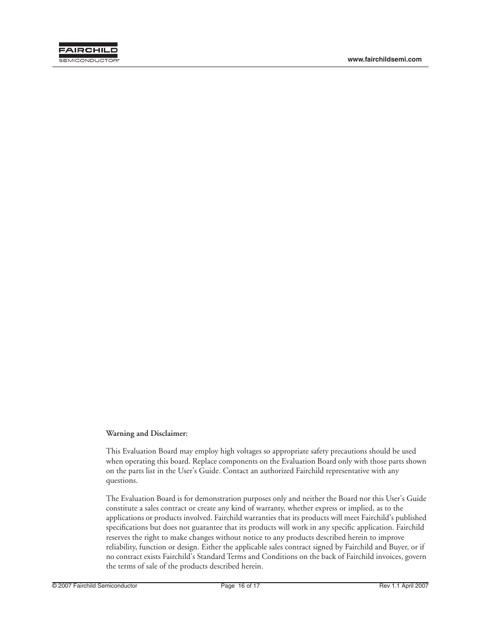 Fairchild FEB157-001 User Manual | Page 16 / 17