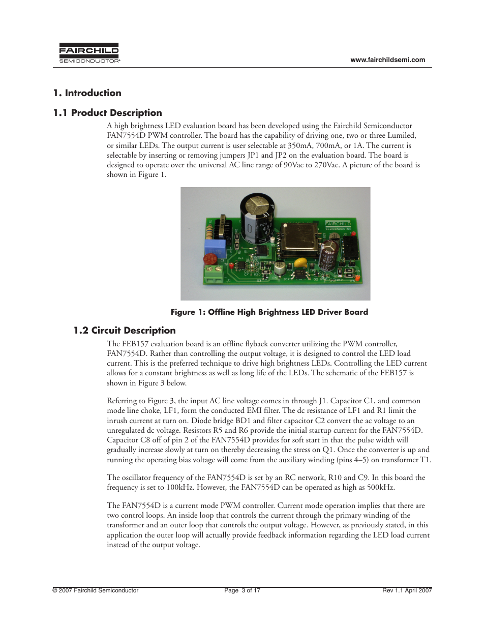 Fairchild FEB157-001 User Manual | Page 3 / 17
