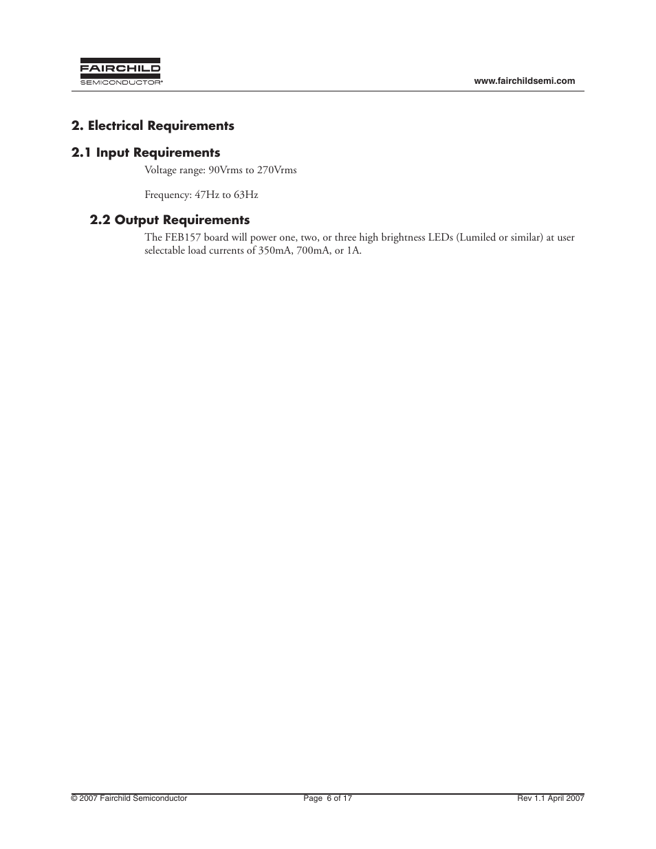 Fairchild FEB157-001 User Manual | Page 6 / 17