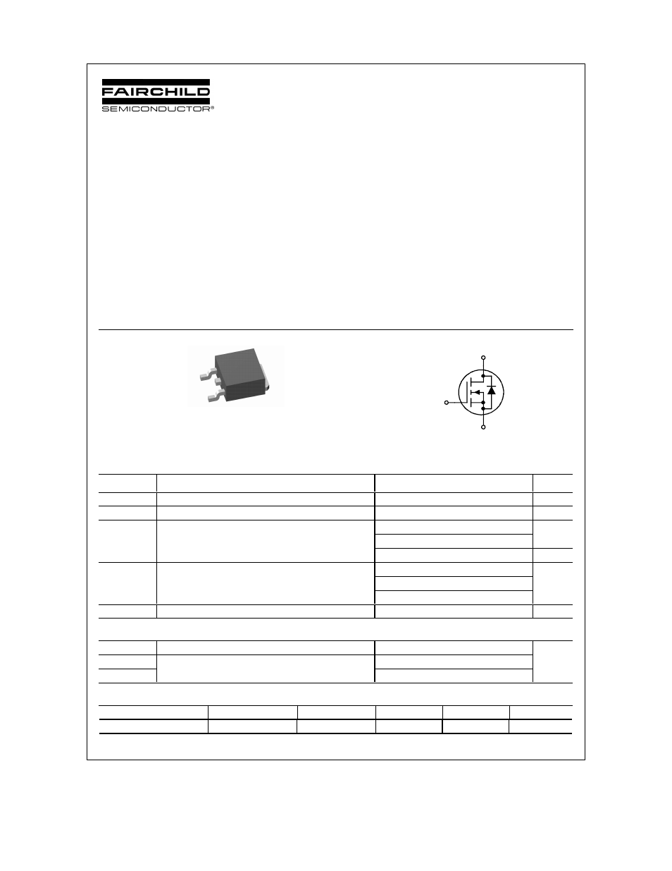 Fairchild PowerTrench MOSFET User Manual | 6 pages