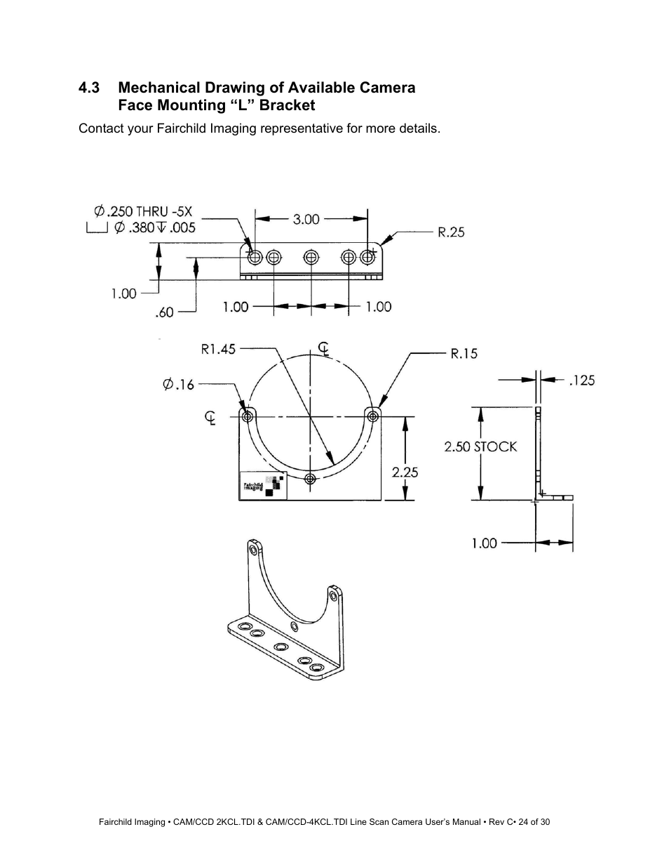 Fairchild CAM/CCD-4KCL.TDI User Manual | Page 24 / 30