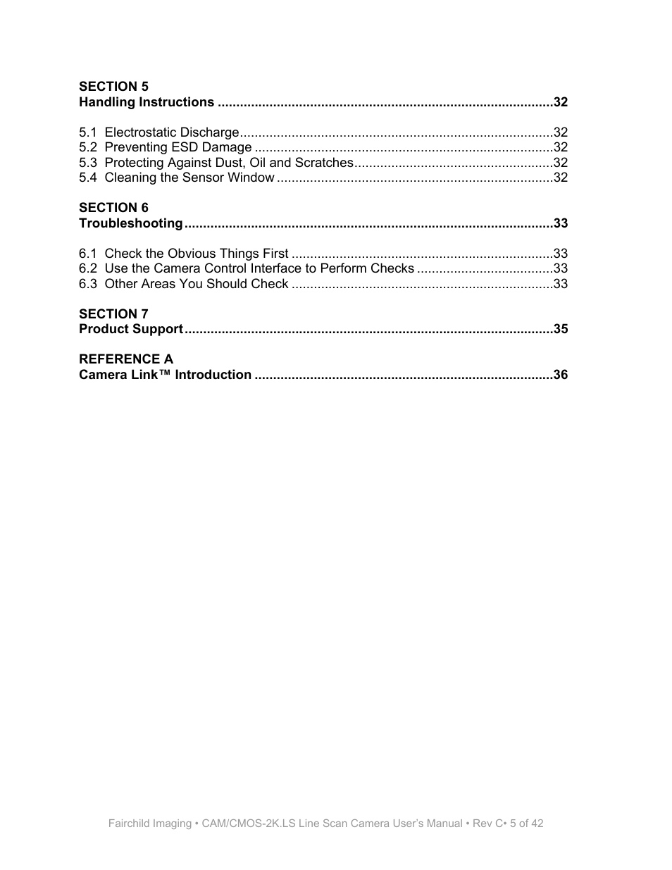 Fairchild CAM/CMOS-2K.LS User Manual | Page 5 / 42