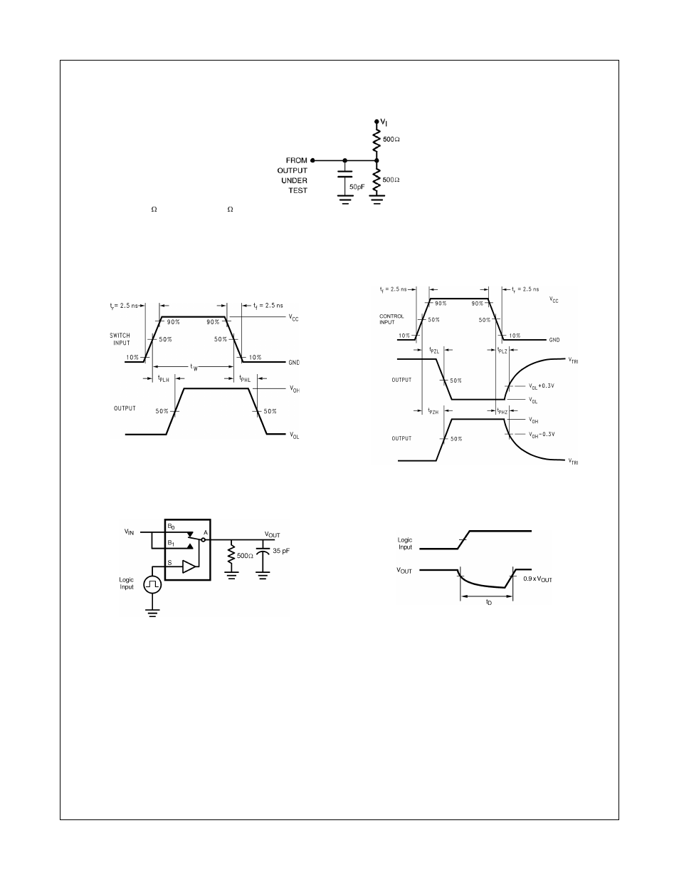 Fsa3357 ac loading and waveforms | Fairchild FSA3357 User Manual | Page 5 / 11
