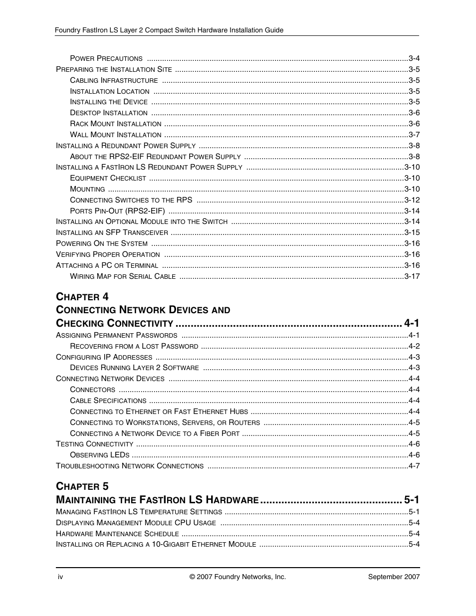 Ls h | Foundry Networks LS 648 User Manual | Page 4 / 76
