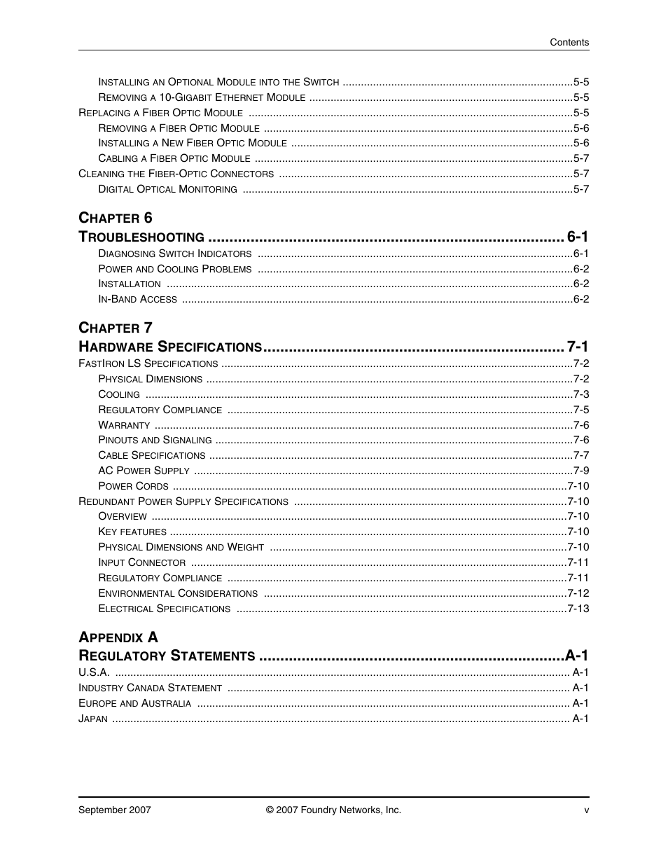 Foundry Networks LS 648 User Manual | Page 5 / 76