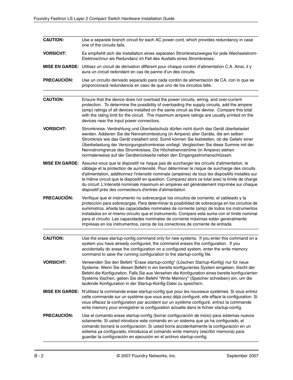 Foundry Networks LS 648 User Manual | Page 72 / 76