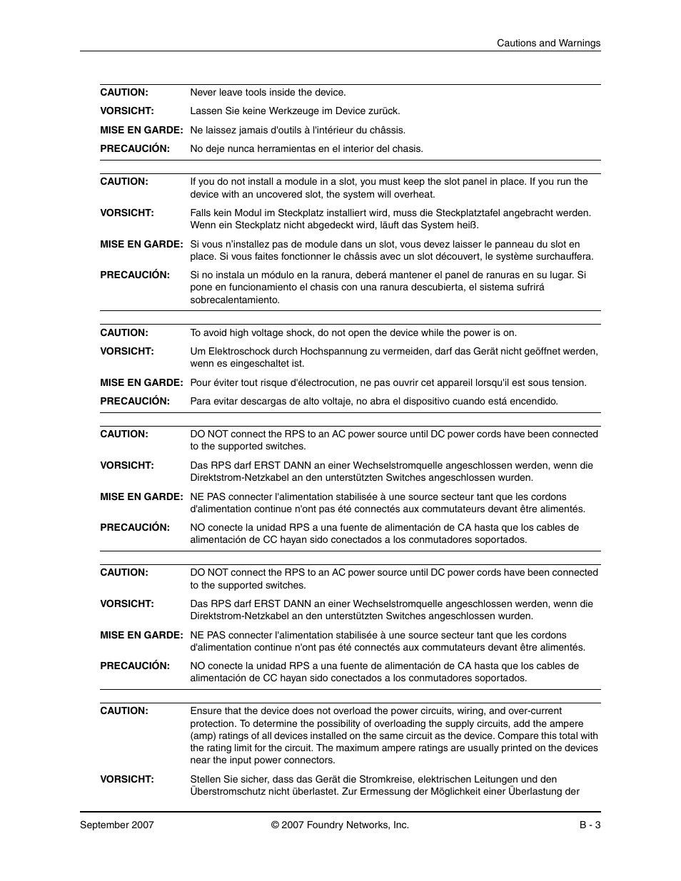 Foundry Networks LS 648 User Manual | Page 73 / 76