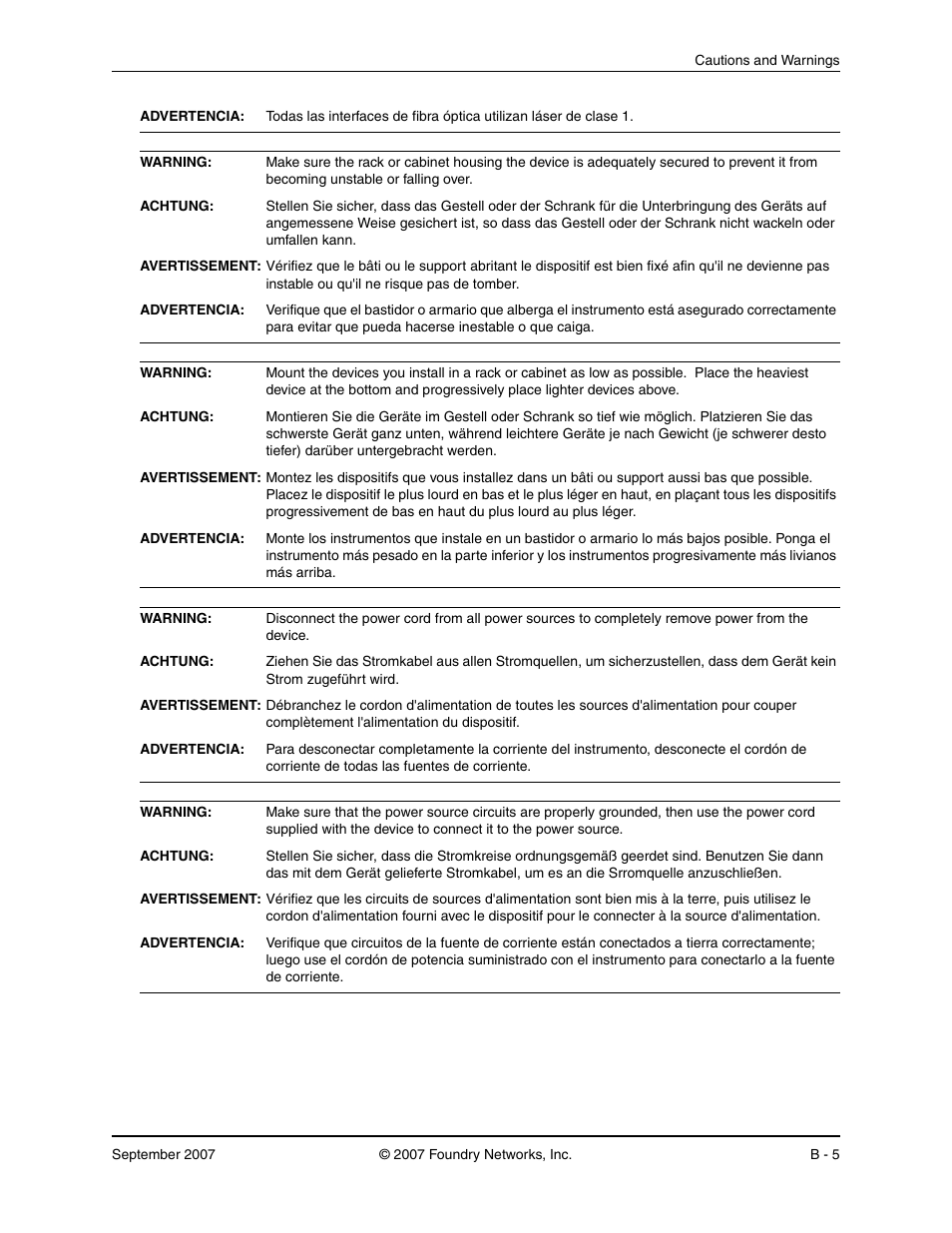 Foundry Networks LS 648 User Manual | Page 75 / 76