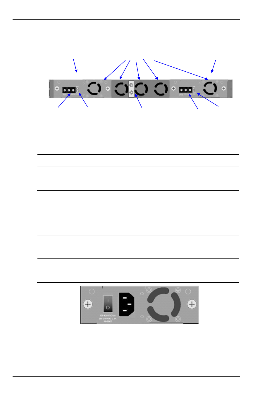 Rear panel – with dc power-supply units, Panel main components, Power supply units | Anel, With, Ower, Supply, Nits, Upply | Foundry Networks M2404F User Manual | Page 16 / 46