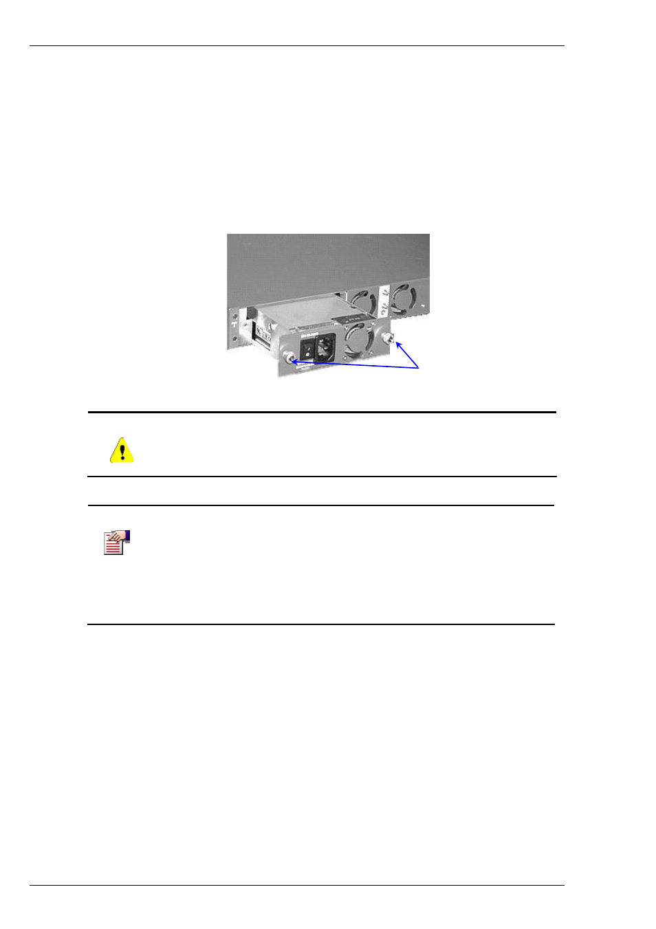 Hot-swapping a power supply | Foundry Networks M2404F User Manual | Page 36 / 46