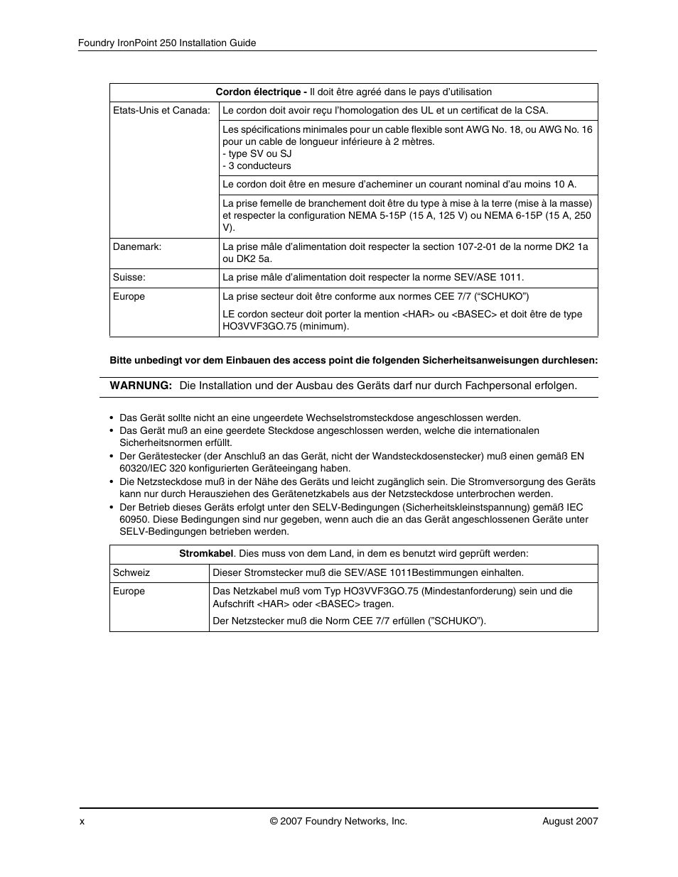 Foundry Networks IRONPOINT 250 User Manual | Page 10 / 64