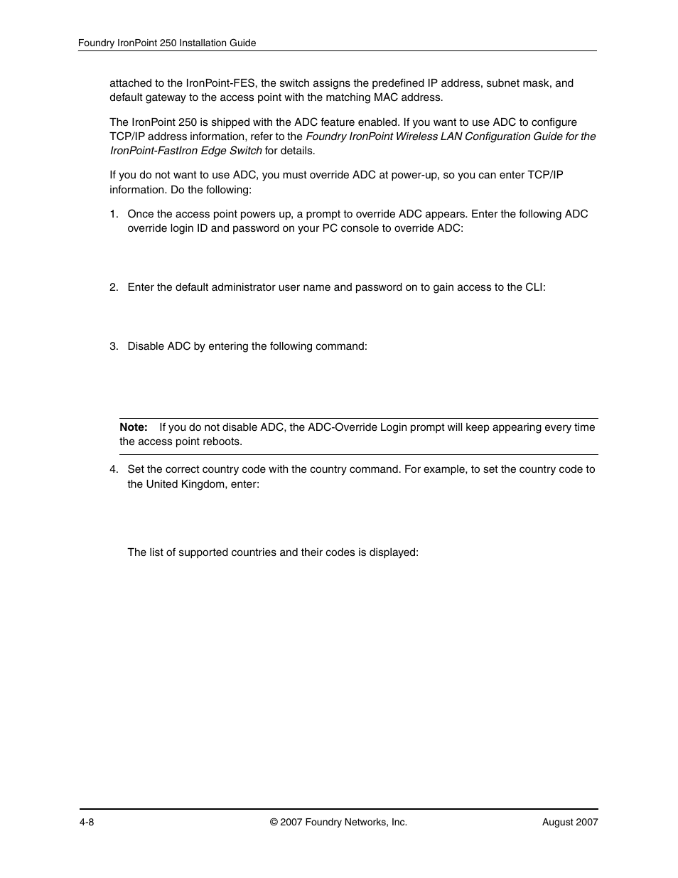 Foundry Networks IRONPOINT 250 User Manual | Page 36 / 64