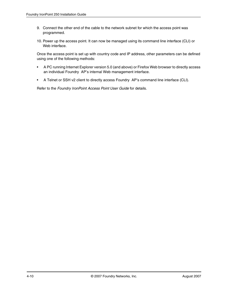 Foundry Networks IRONPOINT 250 User Manual | Page 38 / 64