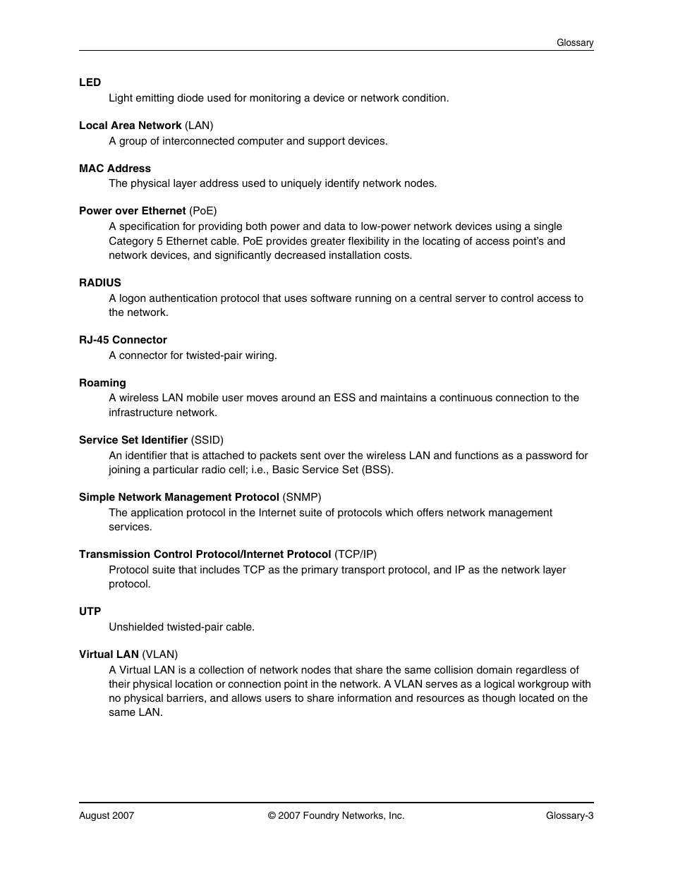 Foundry Networks IRONPOINT 250 User Manual | Page 61 / 64