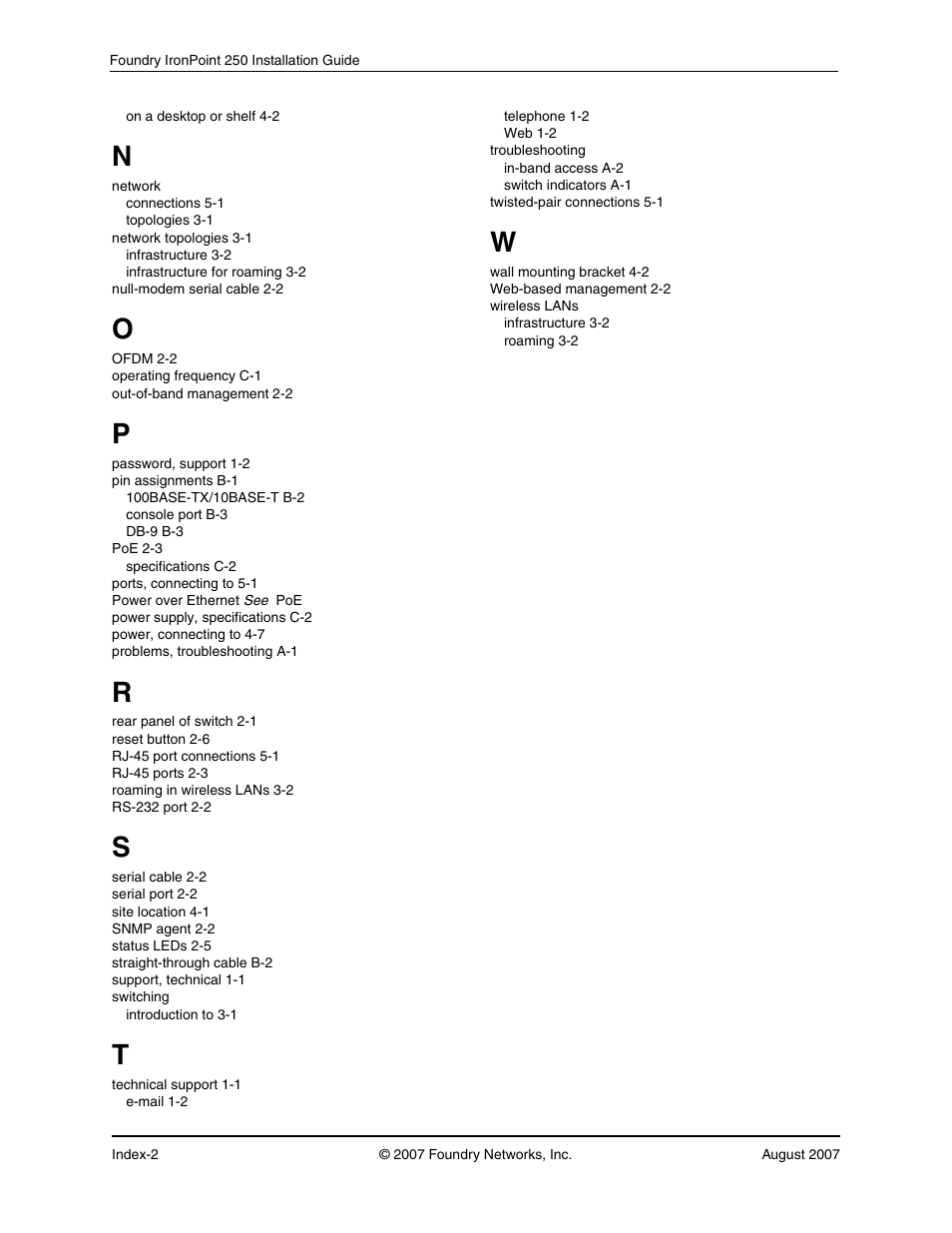 Foundry Networks IRONPOINT 250 User Manual | Page 64 / 64