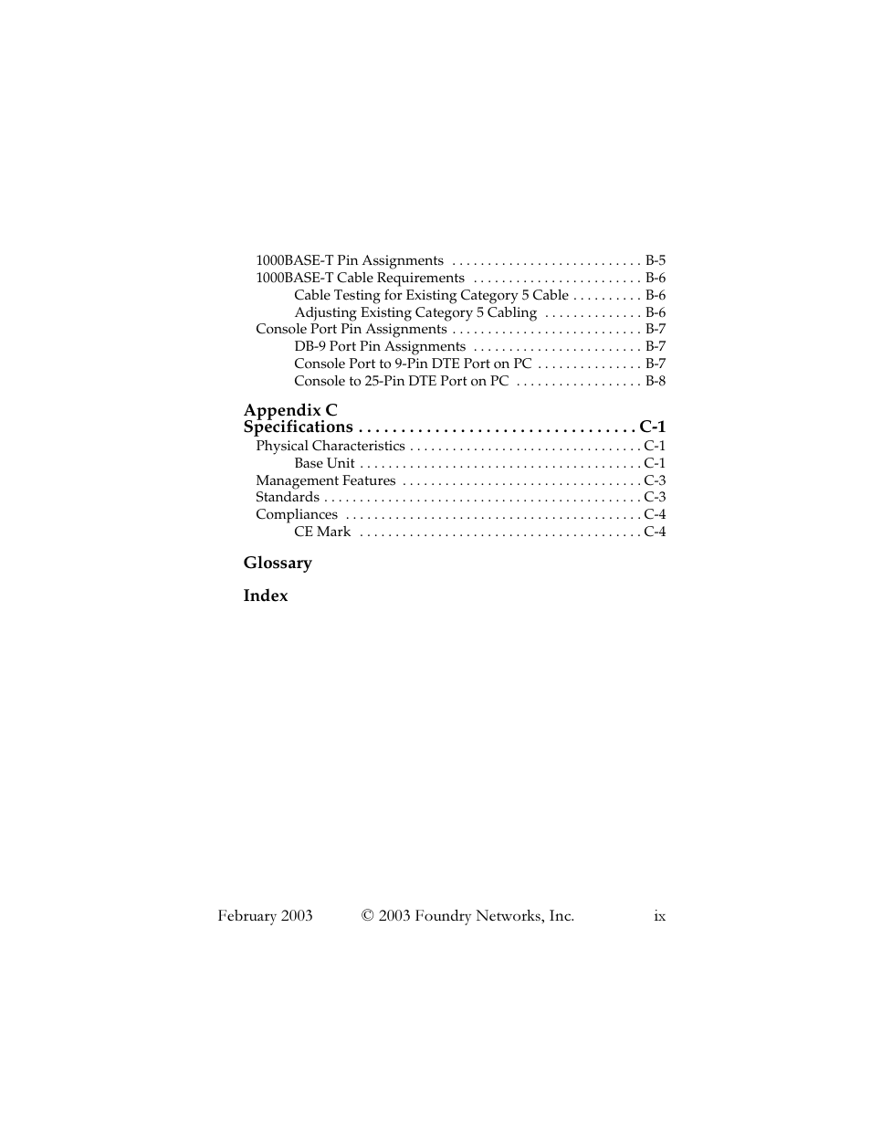 Foundry Networks 2402CF User Manual | Page 11 / 66