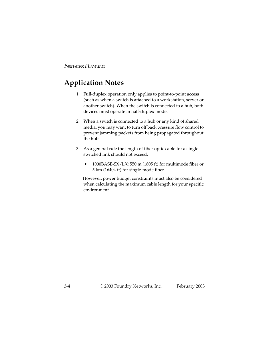 Application notes, Application notes -4 | Foundry Networks 2402CF User Manual | Page 28 / 66