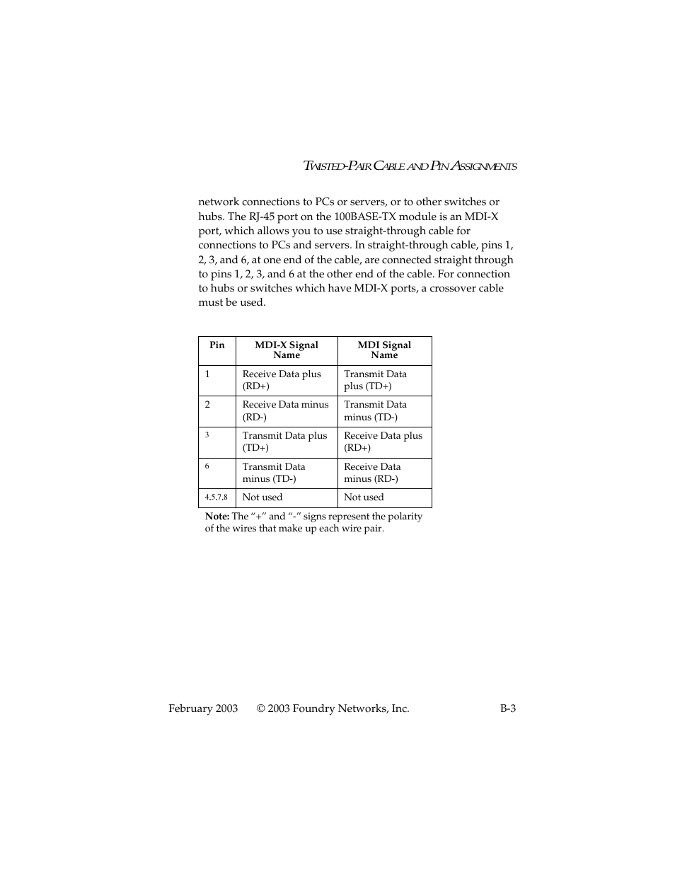 Foundry Networks 2402CF User Manual | Page 47 / 66