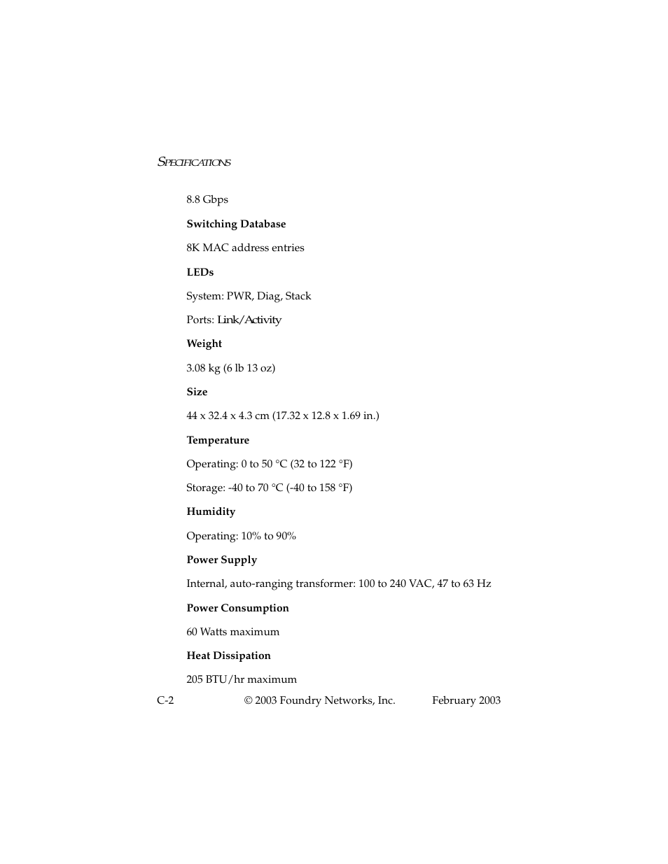 Foundry Networks 2402CF User Manual | Page 54 / 66