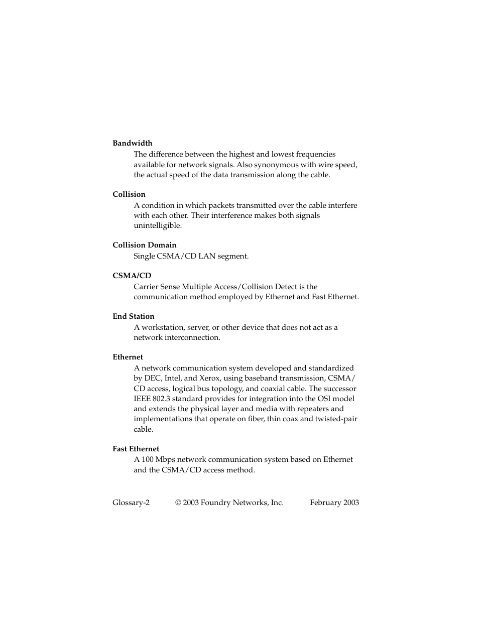 Foundry Networks 2402CF User Manual | Page 58 / 66