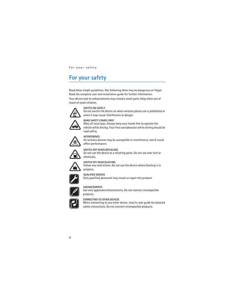 For your safety | Foundry Networks CK-300 User Manual | Page 4 / 29