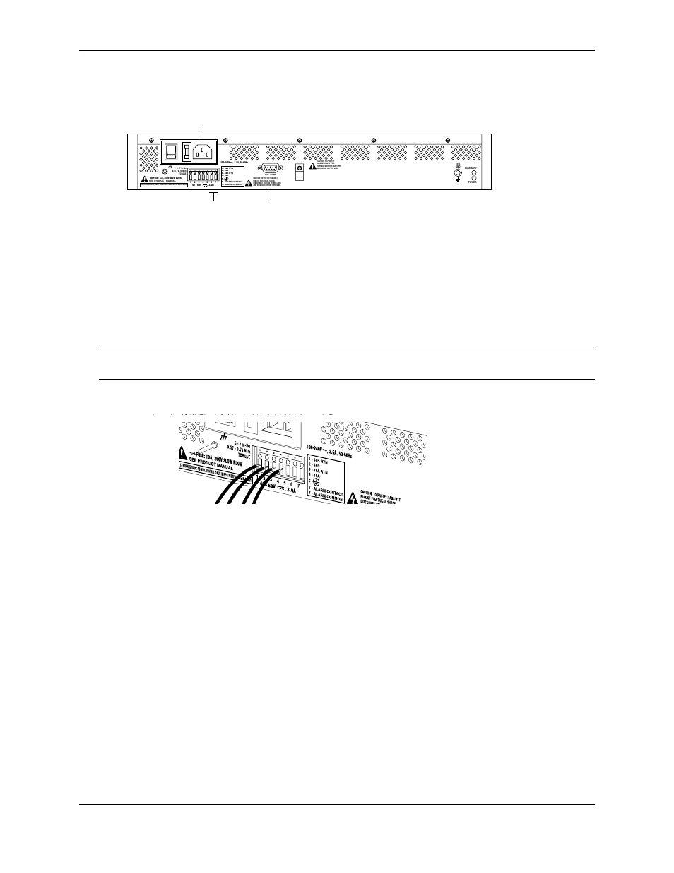 Alarms, Power, Management interface | Initial configuration, Larms, Ower, Anagement, Nterface, Nitial, Onfiguration | Foundry Networks AR SERIES User Manual | Page 15 / 22