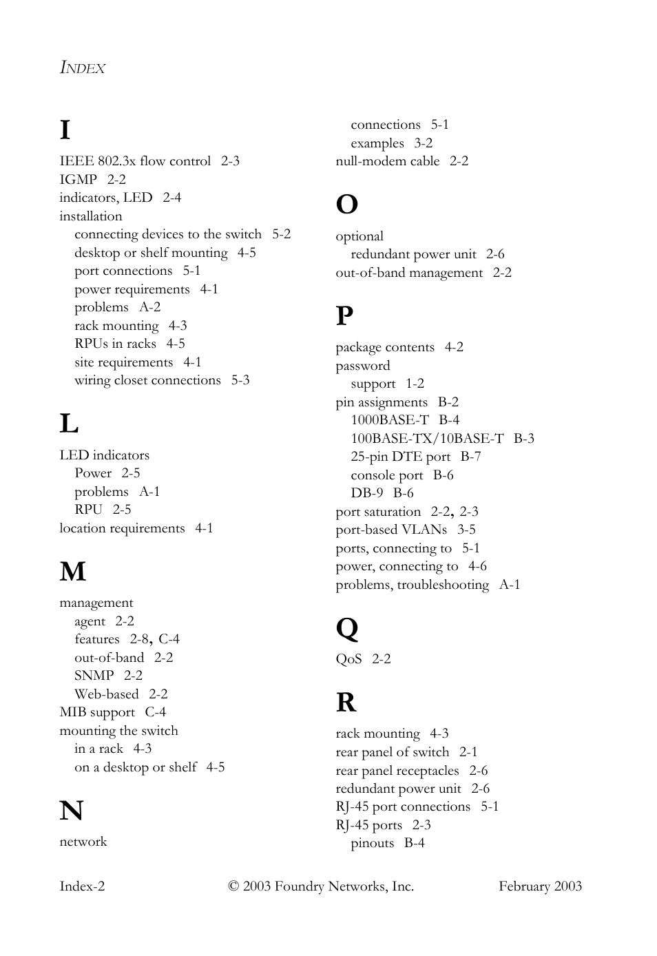 Foundry Networks OSI User Manual | Page 64 / 66