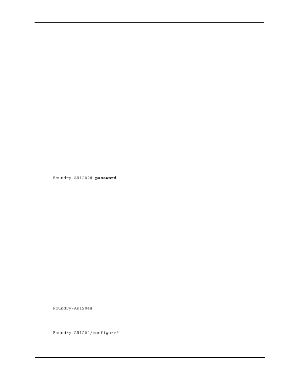 Ethernet configuration tip, Changing login parameters, Thernet | Onfiguration, Hanging, Ogin, Arameters | Foundry Networks AR1202 User Manual | Page 30 / 56