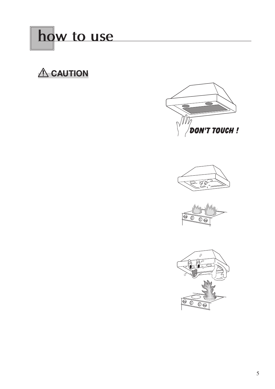 How to use, Caution | Fujioh ECP-360 User Manual | Page 5 / 12
