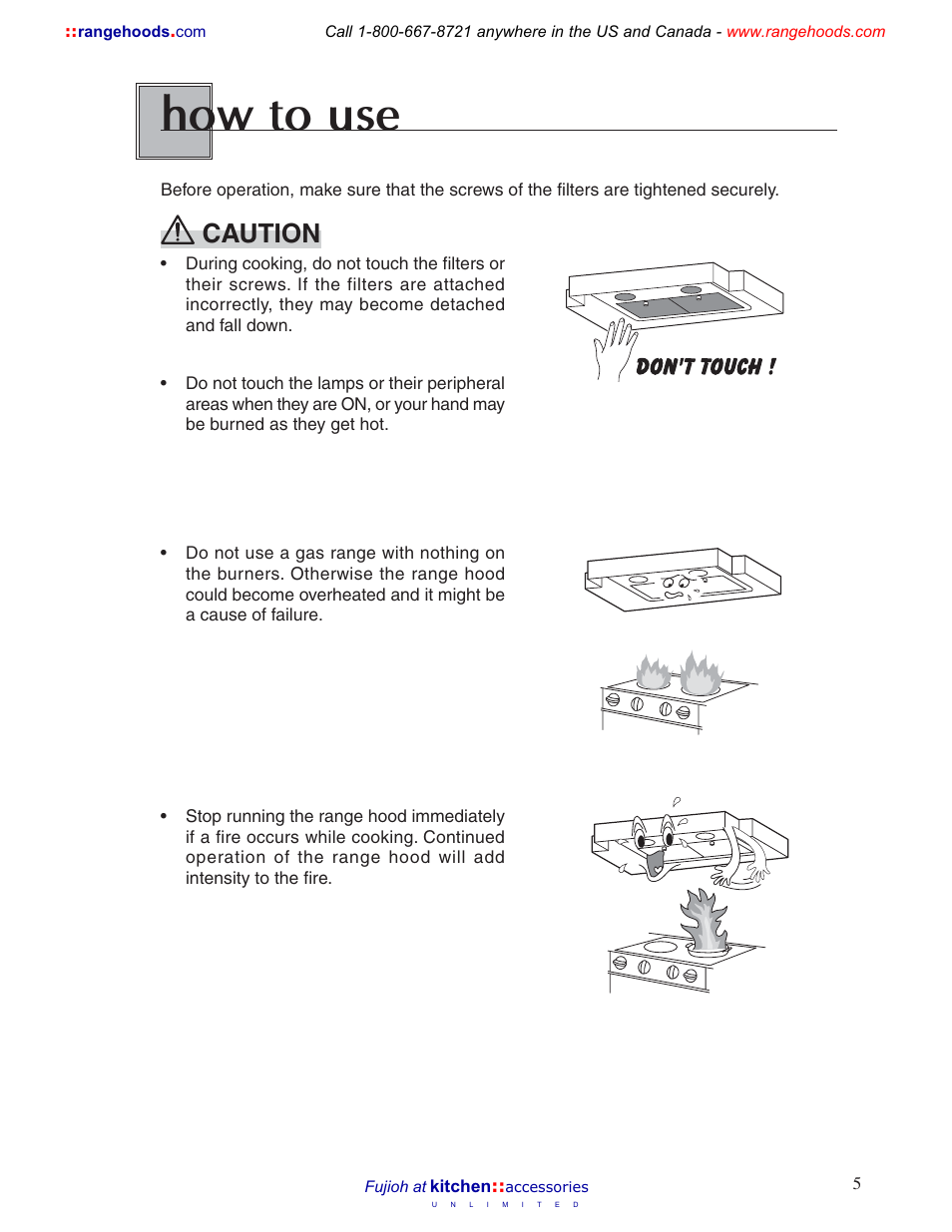 How to use, Caution | Fujioh BUF-011 User Manual | Page 5 / 12