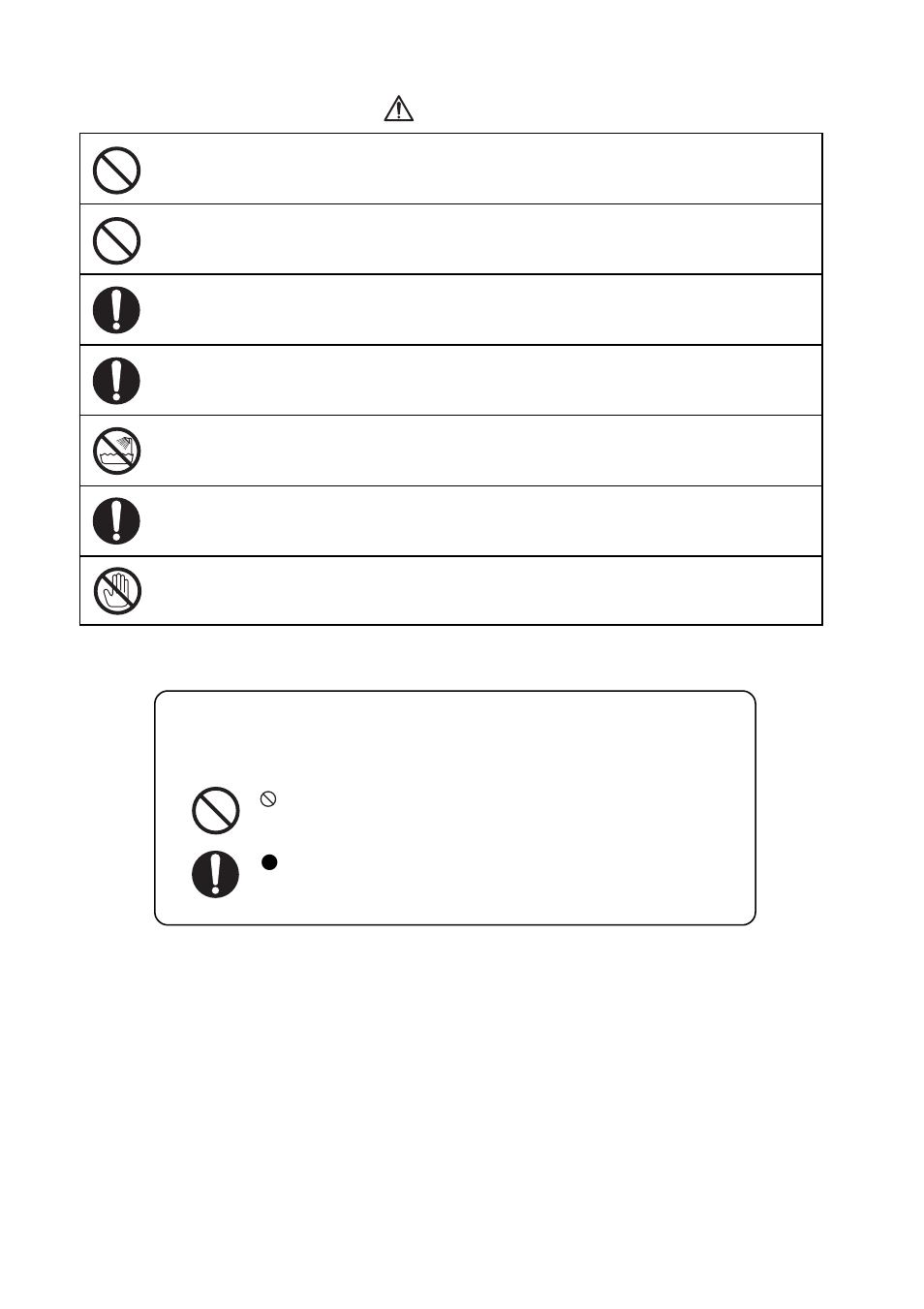 Caution | Fujioh FDR-4200 User Manual | Page 3 / 14